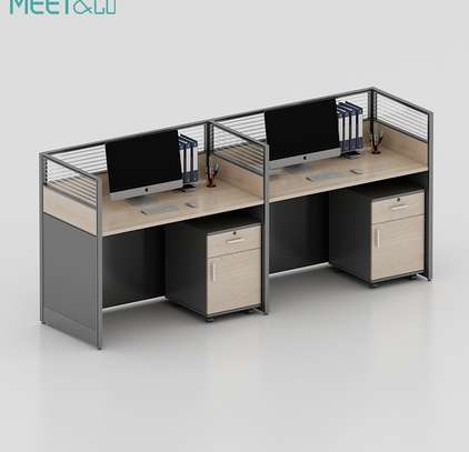 2 Way MDF Cubic Office Workstation image 6