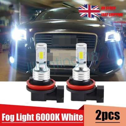 2x H11 Bulbs Fog Light LED Xenon White 6000K Audi A3 8P 8PA image 2