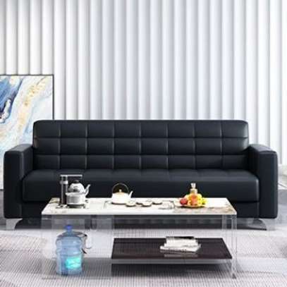 Office Sofas:5 Seater  Office Leather Sofa In Keumbu image 5