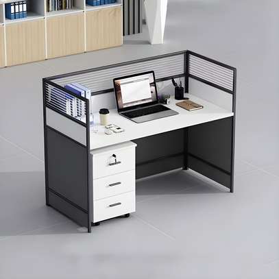 Office Workstation - 4 way modular workspace image 4