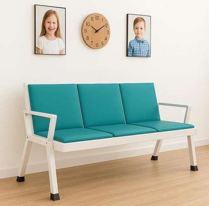 3-Seater Heavy Duty Office Reception Bench image 2
