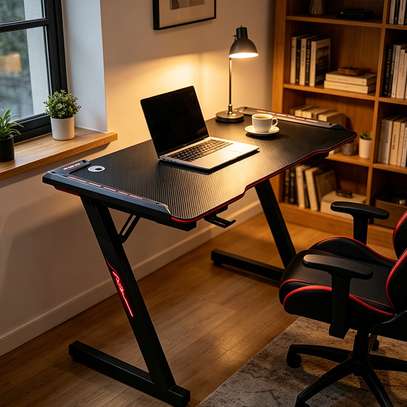 Gaming Desk With Led Lights image 6