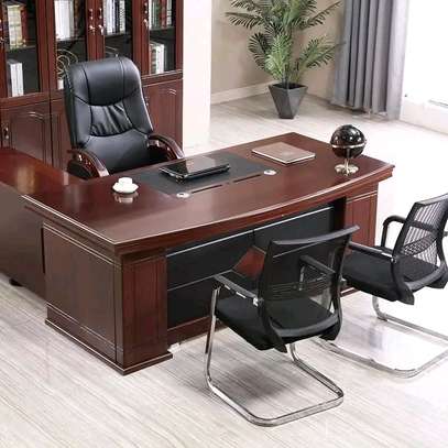1.4m Mahogany Executive Office Desk image 2