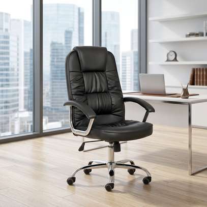 Offfice Chairs : Ergonomic Leather Office Chair image 5