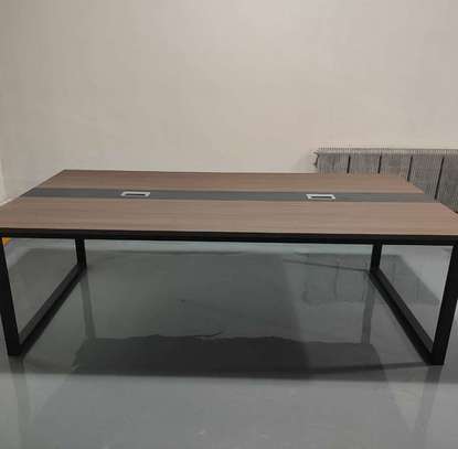 Metal Frame Wooden Boardroom Table image 11