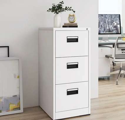 Office Cabinet :  3-Drawer Metallic Office Filing Cabinet image 14