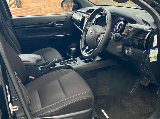 Toyota Hilux black color fully loaded 2019 model. image 6