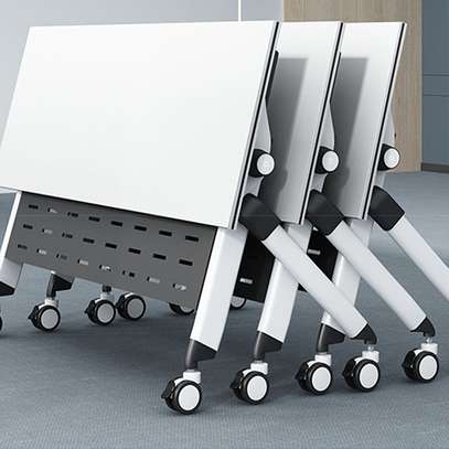 Foldable Table : White Foldable Office Table In Kemera image 2