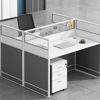 Office Workstation: 6 Way Persons Office Desk image 2