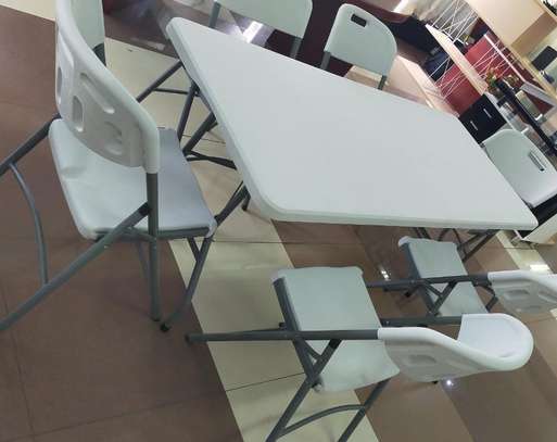 Office Table; Stable Leg Support Foldable Dining Table image 2