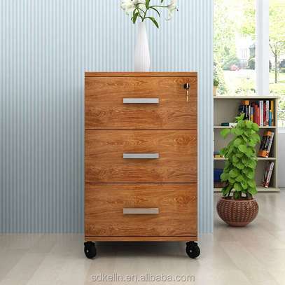 3 Drawer Office Wooden Credenza image 2
