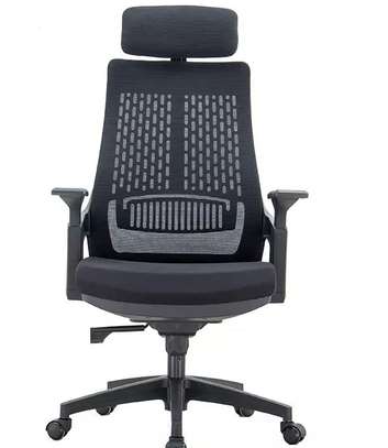 Office Chair: Swivel Orthopedic Chair with Comfort Headrest image 5