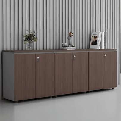 Office Cabinet; Sleek Mdf Office Credenza image 2