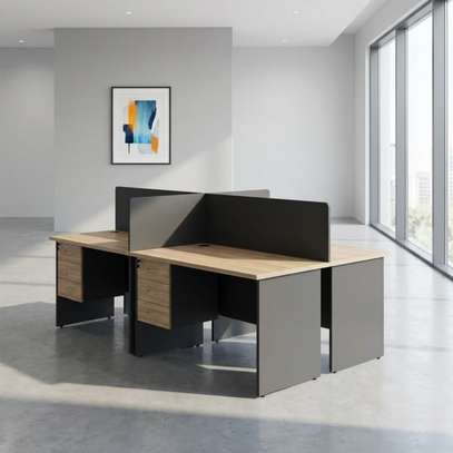 Office Workstation;  4 Way Local Made Workstation in Nyamira image 2