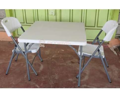 Foldable Table; Portable Plastic Foldable Table image 6