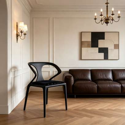 Dining Chairs;Black Plastic Dining Chair  In Bomet image 2