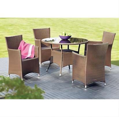 4-Seater Outdoor Rattan Dining Set image 8
