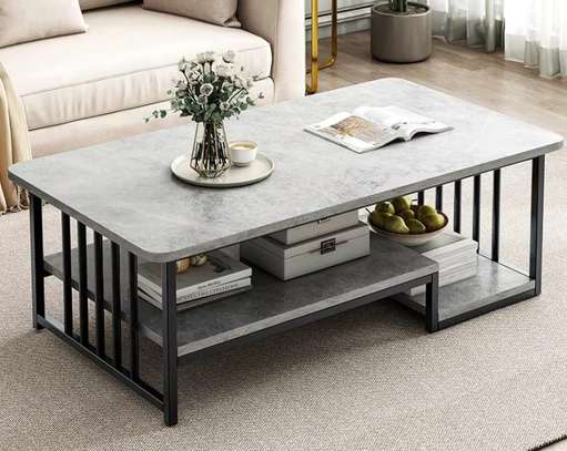 Coffee Table; Top Marble Coffee Table in Tabaka image 5