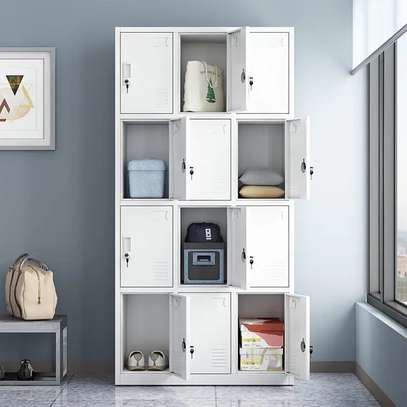 Secure 12-Locker Office Storage Cabinet image 4