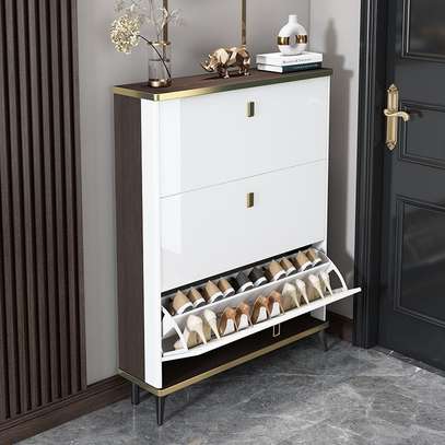 Wooden Flip Top Shoe Rack Cabinet image 6