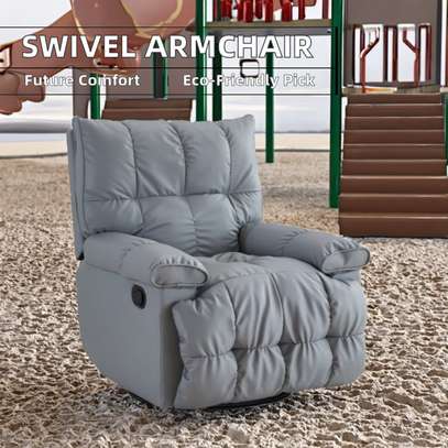 Office  Sofa; 1 Seater Leather Home/office Sofa image 2