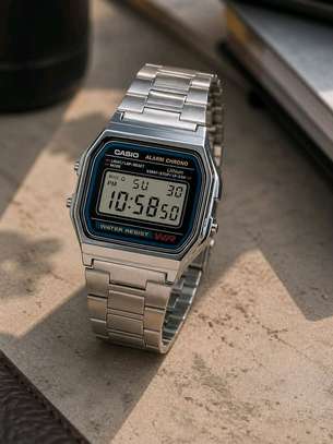 Casio metallic watch. image 2