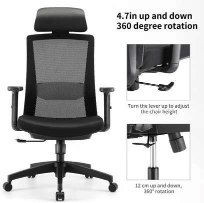 High-back orthopedic office seat image 15