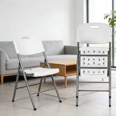 Plastic Chairs;Foldable Stackable Plastic Chairs image 2