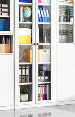 Office Cabinet:  Full 2-Doors Filing Glass Office Cabinet image 4