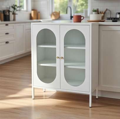 Cabinets : 2-Door Glass Display Storage Cabinet image 6