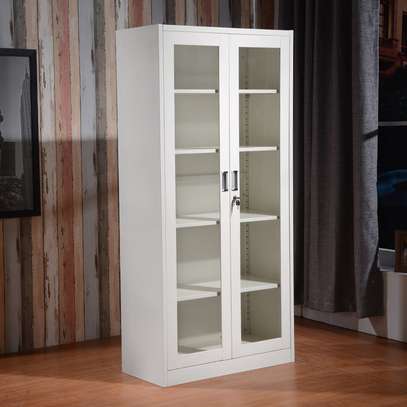 Office Cabinet; 2 Door Full Glass Filing Cabinet image 2