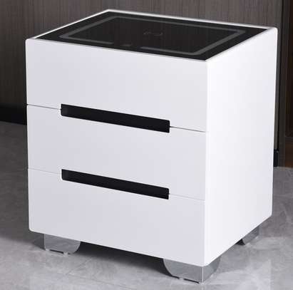 Bedside Drawer; Touch-Control Nightstand Drawer With LED image 3