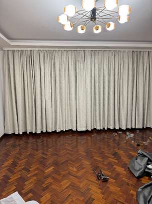 Beige Blackout Curtains Floor-to-Ceiling Thick Fabric image 2