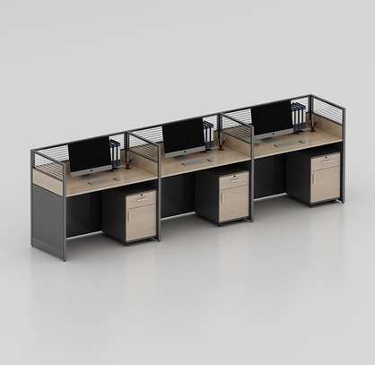 Cubic 3 Way Modern MDF Office Workstation Desk image 9