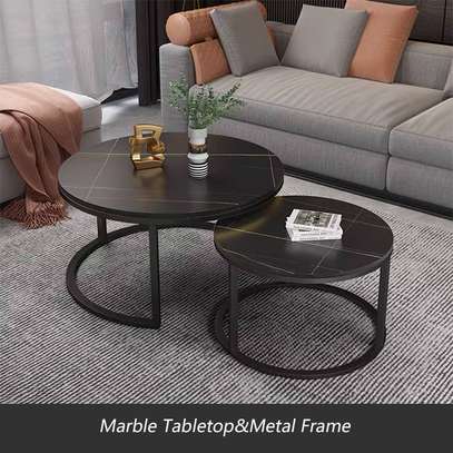 Dining Table: Round Dining Coffee Table In Kendu image 5