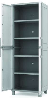 Keter White & Gray Storage Cabinet image 2