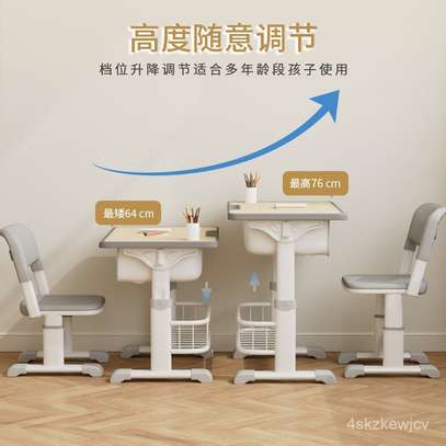 Kids Desk: Kids Desk Chair With Large Capacity Tray image 2