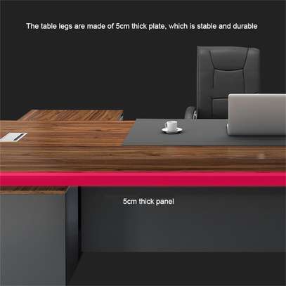 Office Desk: 1.8m, Combo Lock, Locker, E1 Grade Material image 5