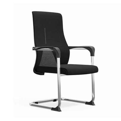 Visitor Chair Black Ergonomic Mesh Office Seating image 5