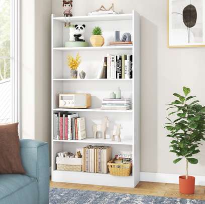 Rectangular  Wooden Open Bookshelf image 7