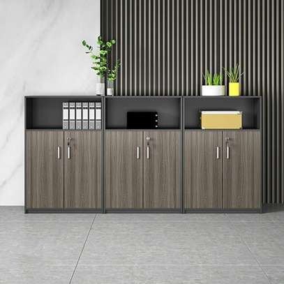Office Cabinet; 6 Door Wooden Credenza Office Cabinet image 6