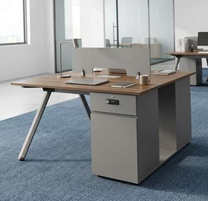 Office Workstation; 2-Way Modern Office Workstation image 4