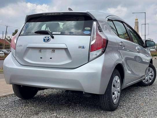 Toyota  Aqua silver Color 2018 model fully loaded image 8