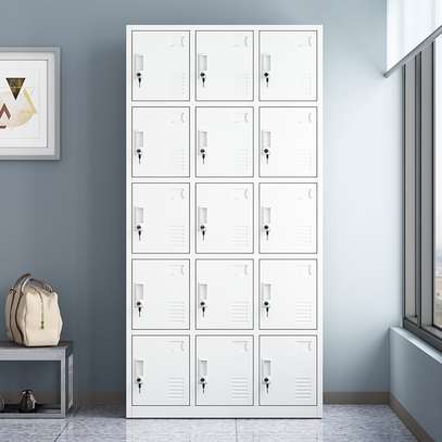 Office Cabinet : 15 Locker White Office Cabinet In Kebirigo image 2