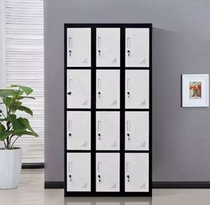 Office Cabinet:  9-Individual Lockers for Office Storage image 2