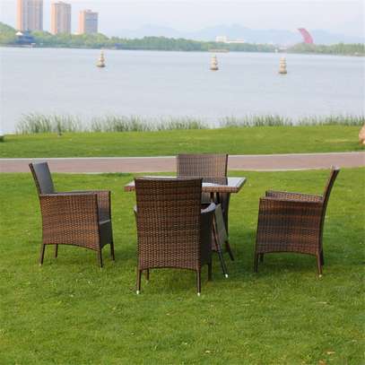 4-Seater Outdoor Rattan Dining Set image 4