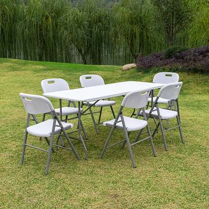 Outdoor Set:6-Seater  Foldable Outdoor Set In Ogembo image 2
