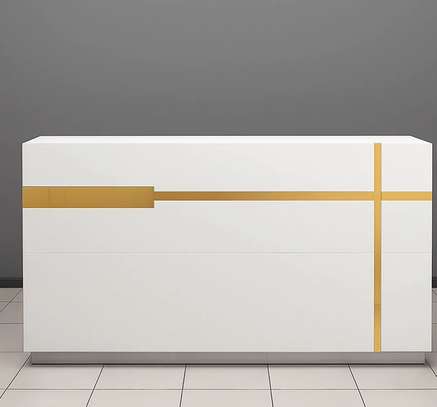 1.6M Wooden Office Reception Desk image 7