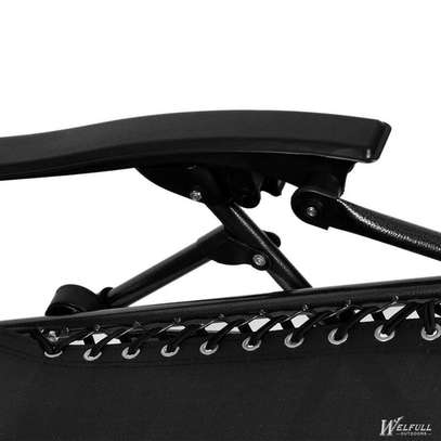Black Mesh Foldable Leisure Chair image 2