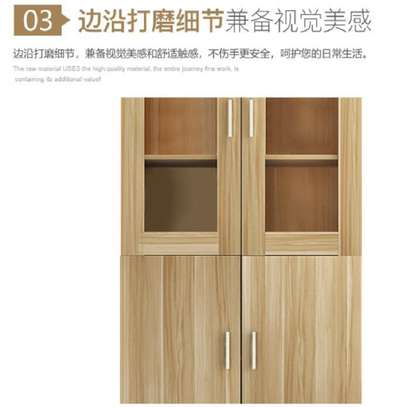 Office file cabinet: 2-door wooden file cabinet-brown image 3